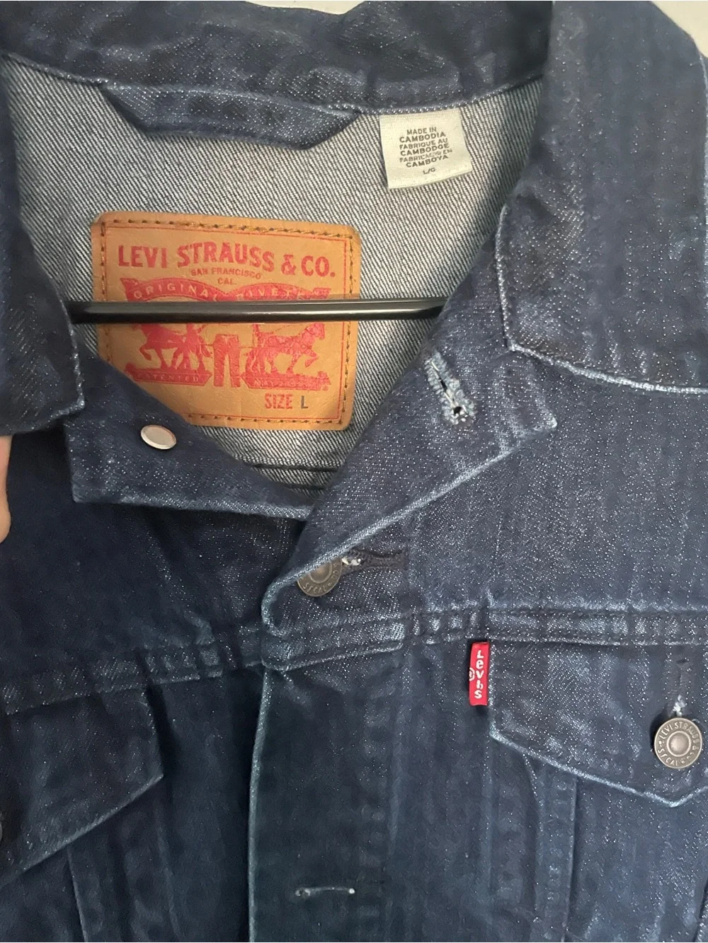 Levi's Men's Dark Blue Denim Trucker Jacket